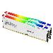 32GB Ddr5 6400mt/s Cl32 DIMM Kit Of 2 Fury Beast White RGB Expo