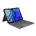 Folio Touch Backlit Keyboard Case With Trackpad Graphite For iPad Pro 11-in (1st & 2nd Gen) Espanol Qwerty