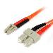 Fiber Optic Cable 62.5/125 Multimode Duplex Lc-male/ Sc-male 1m