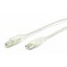 USB Cable Fully Rated USB-a/ USB-b Transparent 1m