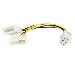 Power Adapter Cable Low Profile4 To 6 Pin Pci-e Video Card 6in