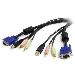 Cable For KVM Vga Audio And Microphone 4-in-1 USB 3m