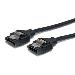 Latching Round SATA Cable - 12in
