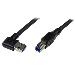 Superspeed USB 3.0 Cable - Right Angle A To B - M/m 1m Black