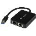 Gigabit Ethernet Lan Adapter USB 3 2port 10/100/1000