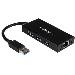 USB 3.0 Hub 3port With Gbe Adapter Nic - Aluminum W/ Cable