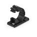 Adhesive Cable Management ClIPS Black - Nylon Self Adhesive Clamp Ul/94v-2 Fire Rated - 100 Pack - Cbmcc2