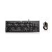Standard Keyboard Combo USB Qwerty (black Keyboard + Silver/black Mouse) Spanish