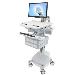 Styleview Cart With LCD Arm SLA Powered 4 Drawers (white Grey And Polished Aluminum) CHE
