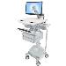 Styleview Cart With LCD Arm LiFe Powered 6 Drawers (white Grey And Polished Aluminum) CHE