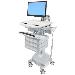 Styleview Cart With LCD Arm LiFe Powered 9 Drawers (white Grey And Polished Aluminum) CHE