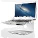 Laptop Desk Stand (ergonomic 360 Degrees Rotatable) Silver 5kg