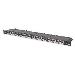 Patch panel CAT6 Shielded 24-port With Shutter - Black