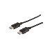 DisplayPort connection cable, DP M/M, 1m w/interlock, Ultra HD 4K black