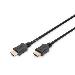 HDMI High Speed connection cable, type A M/M, 2m w/Ethernet, Ultra HD 60p, gold black