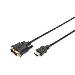 ASSMANN HDMI adapter cable, type A-DVI(18+1) M/M, 2m Full HD black