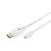 DisplayPort connection cable, mini DP - DP M/M, 1m w/interlock, DP 1.1a conform white