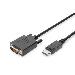 DisplayPort adapter cable, DP - DVI (24+1) M/M, 1m w/interlock, DP 1.2 compatible, CE Black