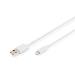 iPhone Lightning-USB Sync/Charger Cable USB A M/M, 1m iP5/6/7, High Speed, MFI white