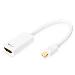 DisplayPort adapter cable, mini DP - HDMI type A M/F, 15cm DP 1.1a, CE white