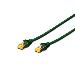 Patch cable - CAT6a - S/FTP - Snagless - Cu - 25cm - green