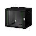 9U wall mounting cabinet - 509x600x450 mm, color black (RAL 9005)