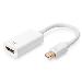 ASSMANN DisplayPort adapter cable, mini DP - HDMI type A M/F, 20cm HDMI Ver. 2.0, active, CE, gold, white
