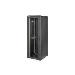 32U network cabinet 1609x600x600mm, color black RAL 9005