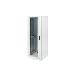 32U 19in Free Standing Network Cabinet 1560x600x600mm, color grey (RAL 7035), with glass front door