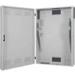 Wall mounting cabinet, Slim 900x600x200 mm, 3U horizontal and vertical mountings, grey (RAL 7035)