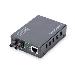 Media Converter, Multimode 10/100/1000Base-T to 1000Base-SX, Incl. PSU ST connector, Up to 0.5km