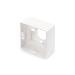 Surface mount box for faceplates 80x80x42 mm, color pure white, German layout