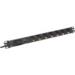 1U Aluminum PDU, rackmountable 16A, 4000W, 250VAC 50/60Hz, 7x safety outlet overload protection