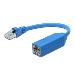 ASSMANN CAT 7 S-FTP RJ45 Adapter, shielded LSZH, AWG27/7, pin assignment T568B, IEC 60603-7-51, color blue