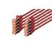 Patch cable - CAT6 - S/FTP - Snagless - Cu - 2m - red - 10pk