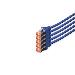Patch cable - CAT6 - S/FTP - Snagless - Cu - 10m - blue - 5pk