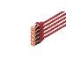 Patch cable - CAT6 - S/FTP - Snagless - Cu - 10m - red - 5pk