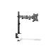 Single Monitor Desk Clamp Mount, black 45degree Swivel,45degree Tilt,rotate 360>,15"-27" TFT, max load 8Kg, VESA max 100x100