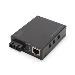 Gigabit PoE Media Converter Singlemode 10/100/1000Base-T 20km