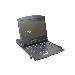 Modularized 48.3cm (19in) TFT console with 1 port KVM, RAL 9005 black - Azerty French