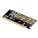 M.2 NVMe SSD Pci-e Add-On card x16 supports M Key, size 80,60,42 and 30mm