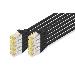 Patch cable - CAT6a - S/FTP - Snagless - Cu - 0.5m - black - 10pk