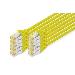 Patch cable - CAT6a - S/FTP - Snagless -  1m - yellow - 10pk