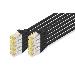 Patch cable - CAT6a - S/FTP - Snagless -  5m - black - 10pk