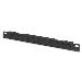 10in Cable management panel 0.5U cable brush 22x254x12mm black