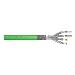 Installation cable - CAT 8.II - S/FTP - AWG 22/1 - 100m - green