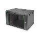 Wall mounting cabinet - 7U 416x600x450mm, color black (RAL 9005)