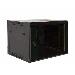 Wall mounting cabinet - 12U 638x600x450mm, black (RAL 9005)