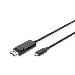 USB Type-C to DisplayPort Bidirectional max Resolution 8K 30Hz lenghts 2m Black