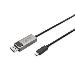 USB Type C to DP. adapter cable 8Ka30Hz. HBR3. Alu Housing. Black 2m